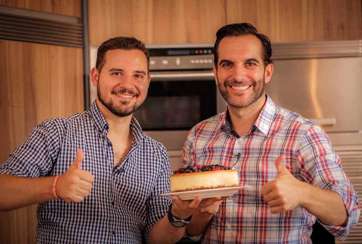 Chef Orielo y Mario Sandoval sin lactosa