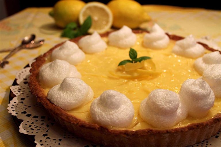 Tarta de limón y merengue sin lactosa (lemon pie)