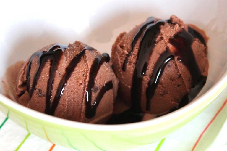 Yogur helado de chocolate sin lactosa