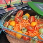 Ensalada de zanahorias, kiwi y mango