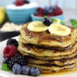 Tortitas avena y plátano. Pancakes sin harina, sin leche y sin azúcar