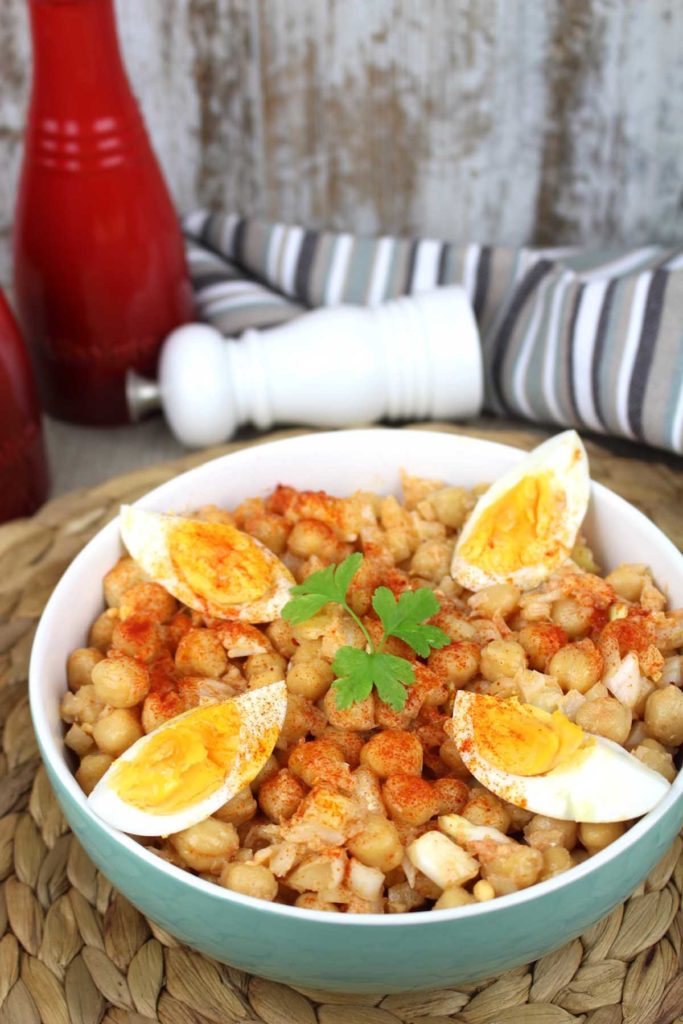 Ensalada de garbanzos con bacalao Recetas sin lactosa Orielo's Kitchen