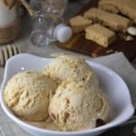 Helado de turrón blando Jijona sin lactosa casero