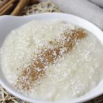 Arroz con leche de coco sin lácteos