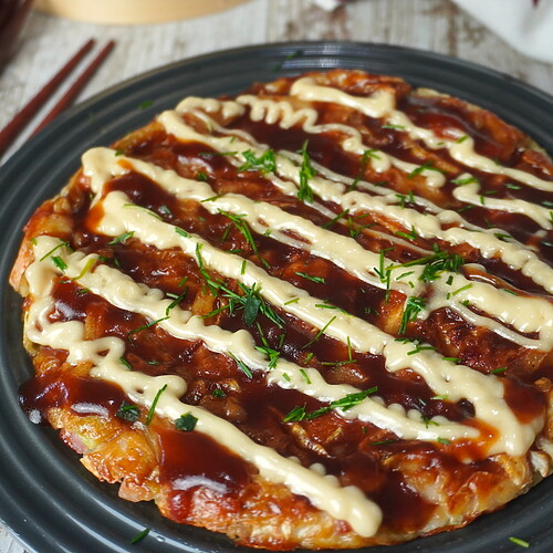 Okonomiyaki. Receta japonesa.